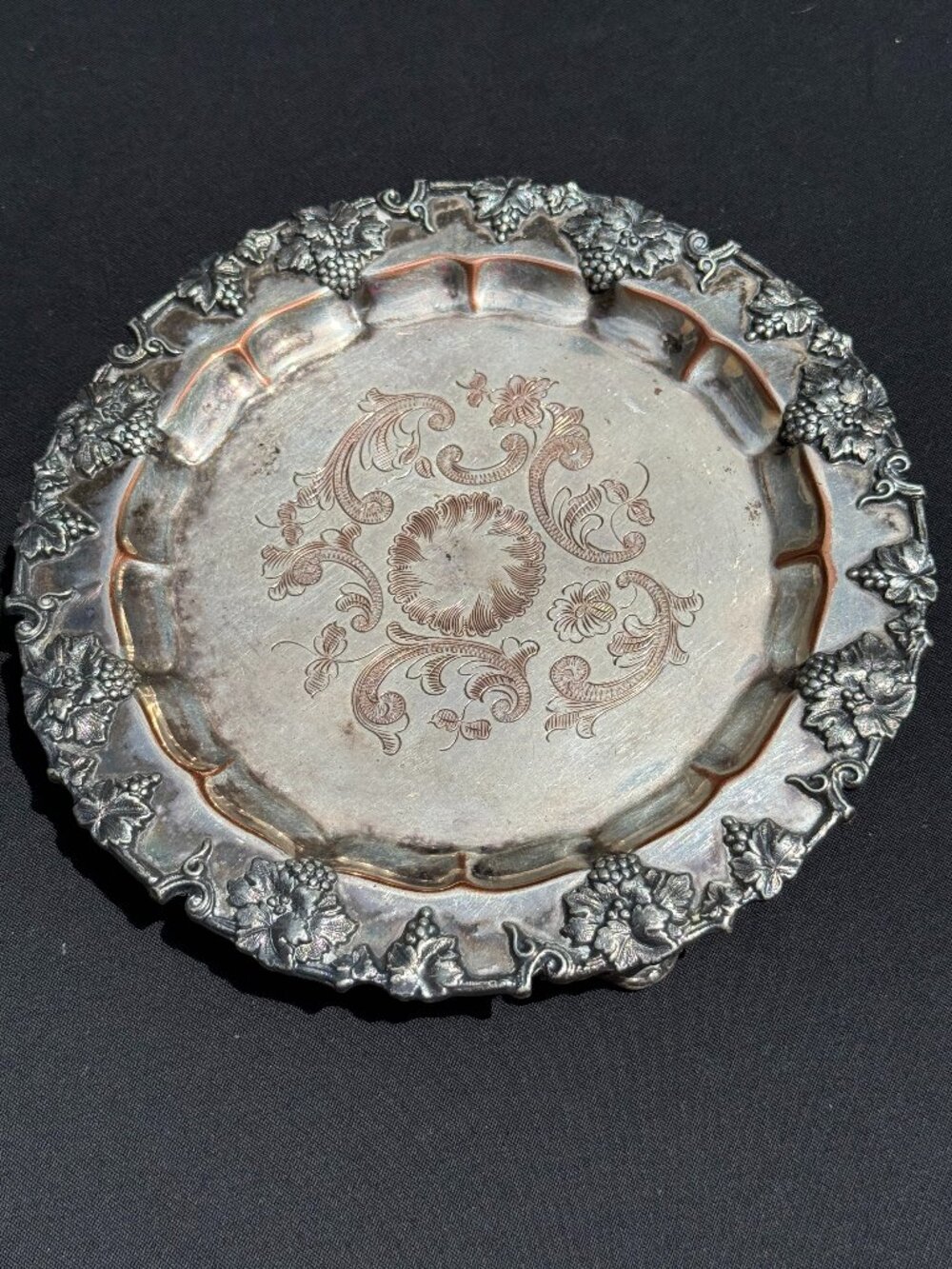 EG Webster Silver Plated Tray - 7"